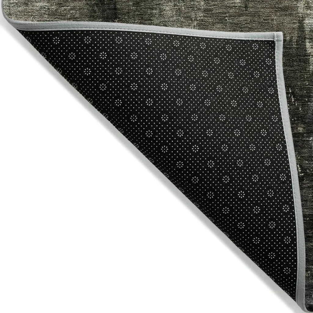 LOOMLAN Rugs Solayne Gray Washable Indoor-Outdoor Rug