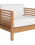 Soleil 2PC Teak Outdoor Lounge Set Sunbrella Cushion - LOOMLAN - HiTeak - Outdoor Lounge Sets