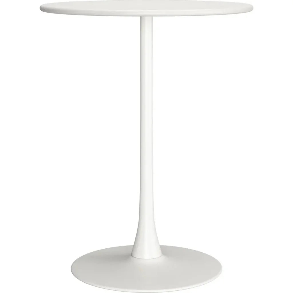 Soleil Bar Table White - LOOMLAN - Zuo Modern - Outdoor Counter Tables
