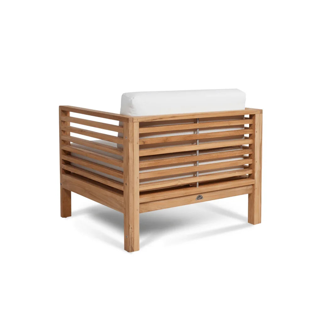 Soleil Teak Patio Lounge Set with Sunbrella 2PC - LOOMLAN - HiTeak - Outdoor Lounge Sets
