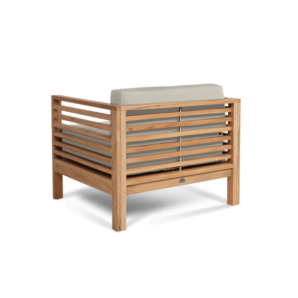 Soleil Teak Patio Lounge Set with Sunbrella 2PC - LOOMLAN - HiTeak - Outdoor Lounge Sets