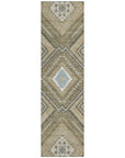 LOOMLAN Rugs Solene Brown Washable Indoor-Outdoor Rug