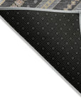 LOOMLAN Rugs Solene Gray Washable Indoor-Outdoor Rug