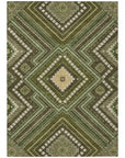 LOOMLAN Rugs Solene Olive Washable Indoor-Outdoor Rug