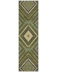 LOOMLAN Rugs Solene Olive Washable Indoor-Outdoor Rug