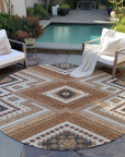 LOOMLAN Rugs Solene Orange Washable Indoor-Outdoor Rug