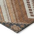 LOOMLAN Rugs Solene Orange Washable Indoor-Outdoor Rug