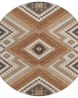 LOOMLAN Rugs Solene Orange Washable Indoor-Outdoor Rug