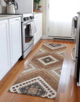 LOOMLAN Rugs Solene Orange Washable Indoor-Outdoor Rug