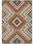 LOOMLAN Rugs Solene Orange Washable Indoor-Outdoor Rug