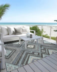 LOOMLAN Rugs Solene Pewter Washable Indoor-Outdoor Rug