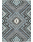 LOOMLAN Rugs Solene Pewter Washable Indoor-Outdoor Rug