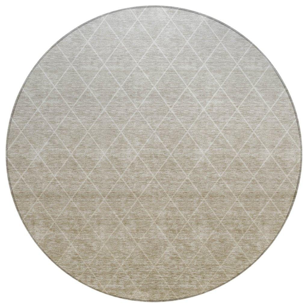 LOOMLAN Rugs Soleya Brown Washable Indoor-Outdoor Rug