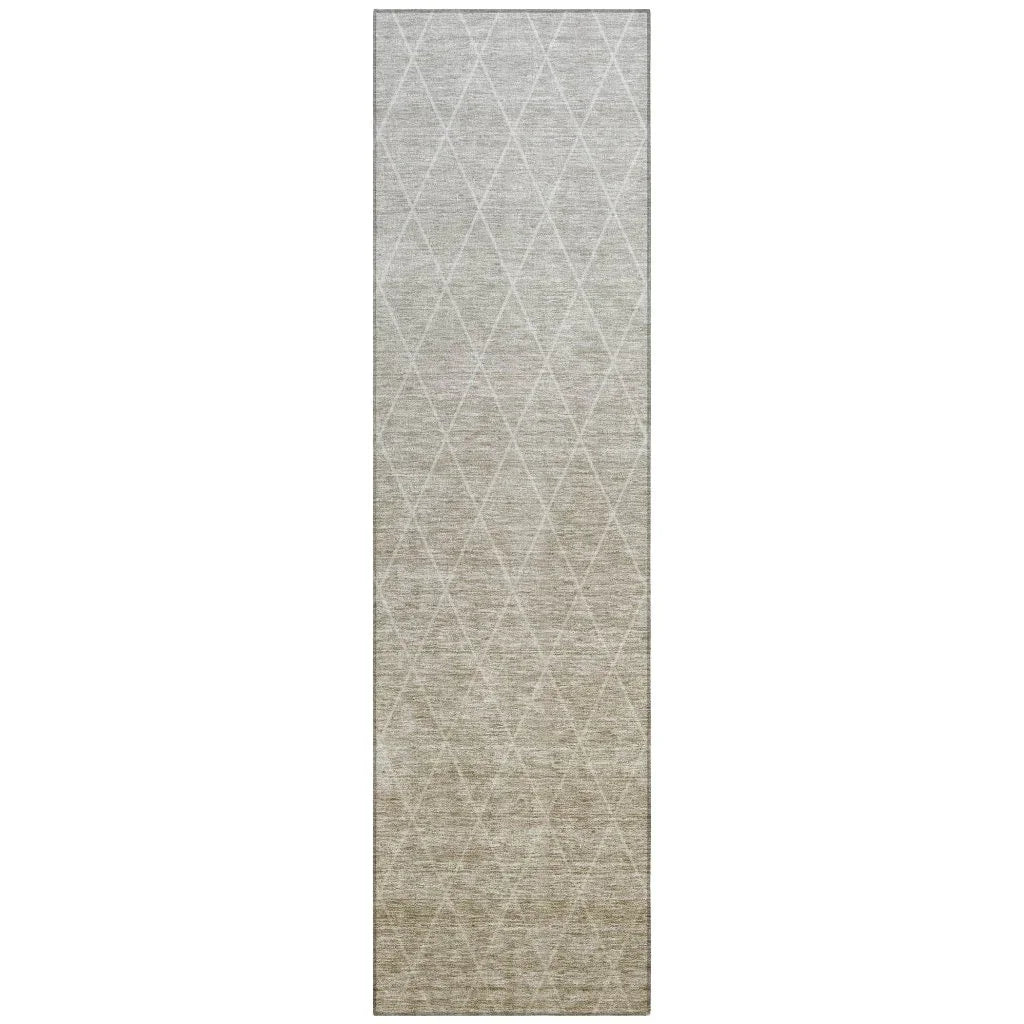 LOOMLAN Rugs Soleya Brown Washable Indoor-Outdoor Rug