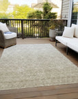 LOOMLAN Rugs Soleya Brown Washable Indoor-Outdoor Rug