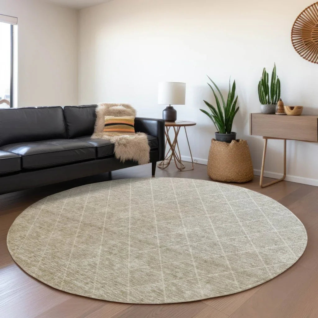 LOOMLAN Rugs Soleya Brown Washable Indoor-Outdoor Rug
