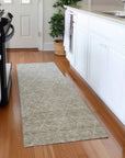 LOOMLAN Rugs Soleya Brown Washable Indoor-Outdoor Rug