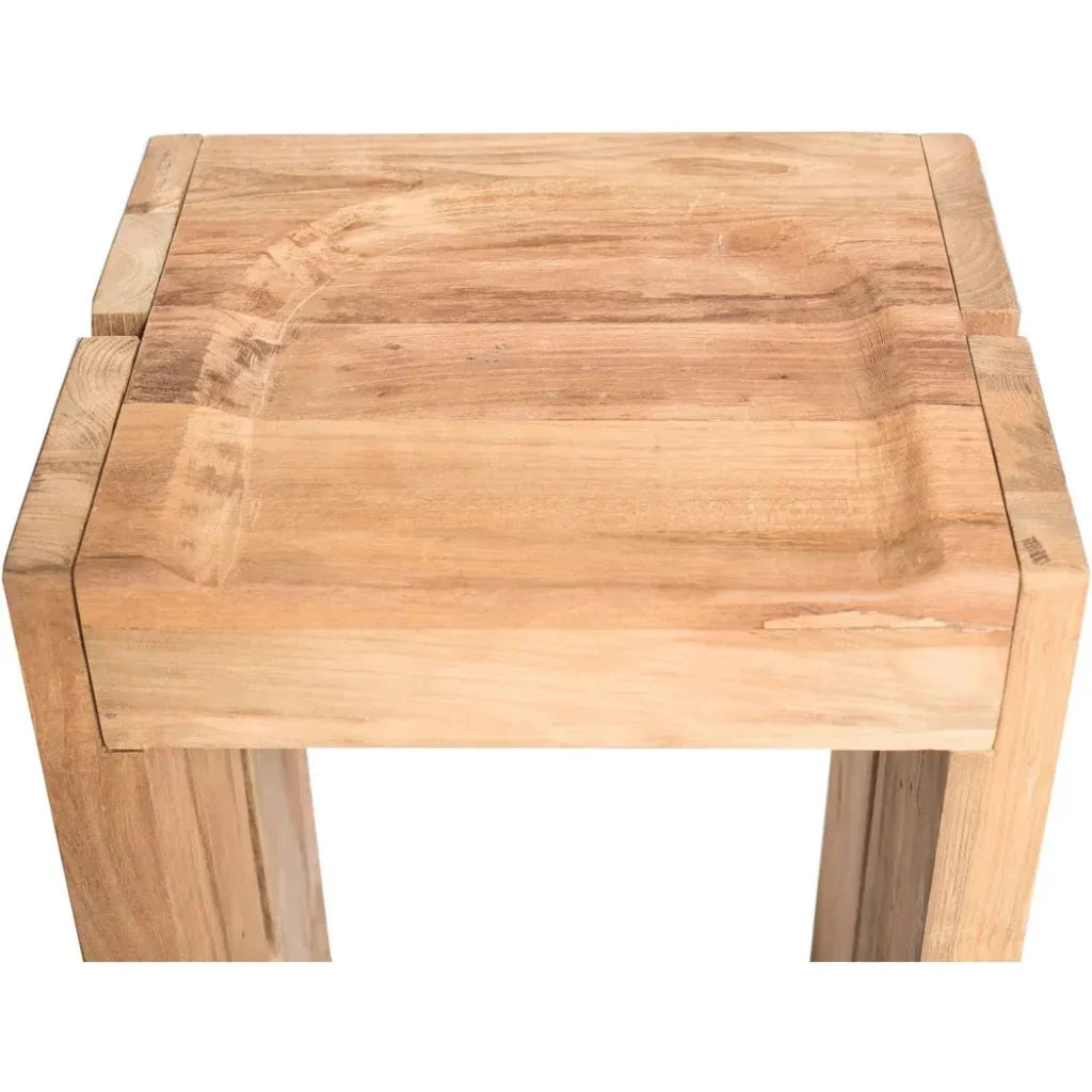 Seasonal Living Solo Bar Stool Set of Two -Brown Outdoor Bar Stools