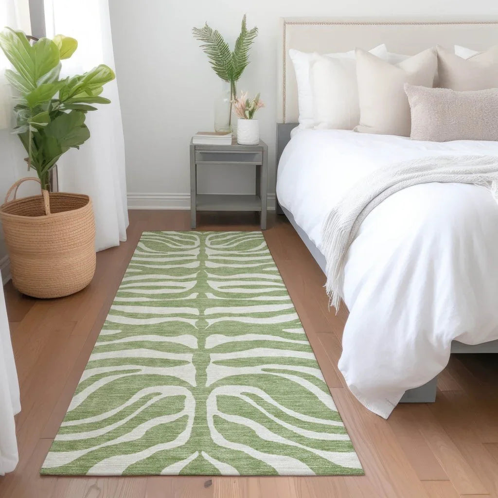 LOOMLAN Rugs Solstice Aloe Washable Indoor-Outdoor Rug