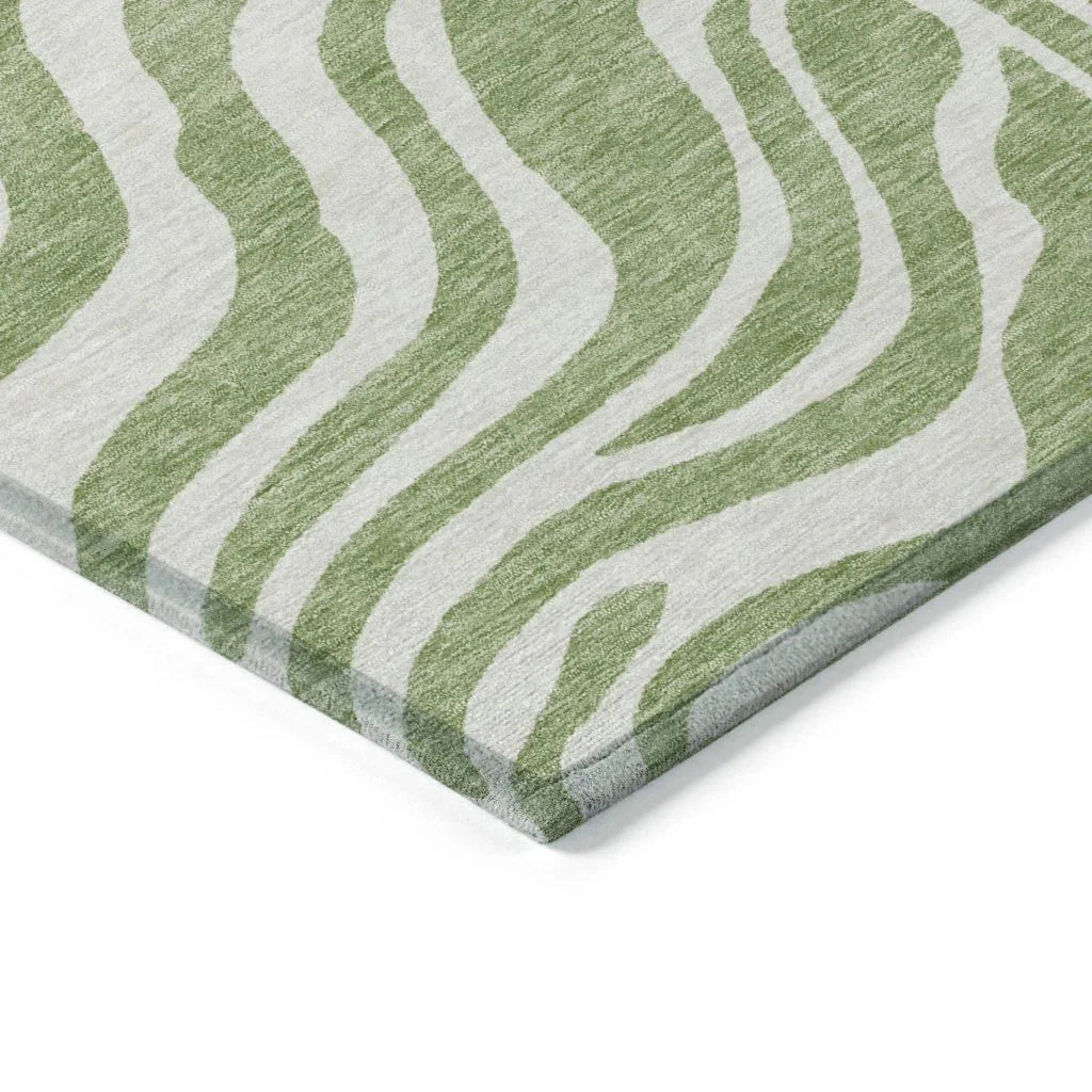 LOOMLAN Rugs Solstice Aloe Washable Indoor-Outdoor Rug