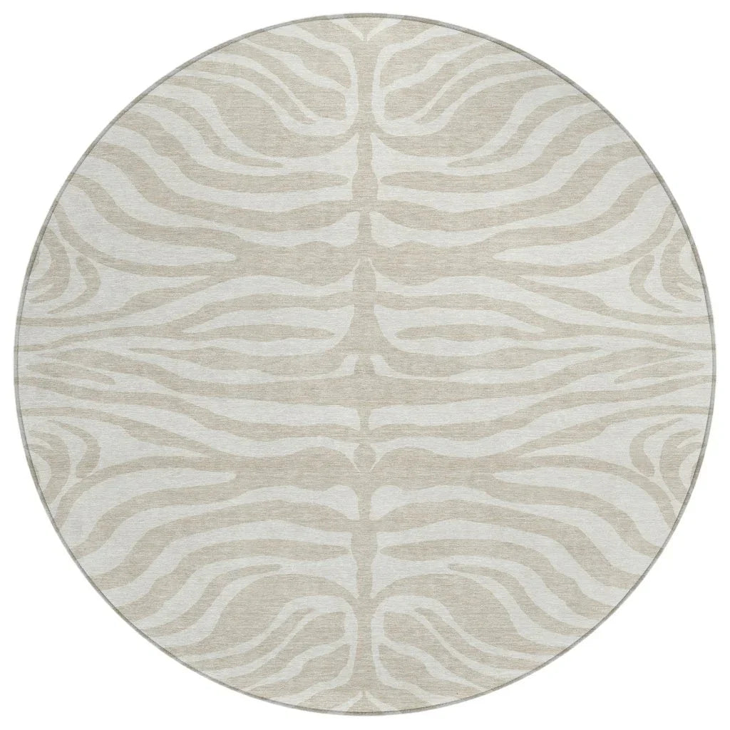 LOOMLAN Rugs Solstice Beige Washable Indoor-Outdoor Rug