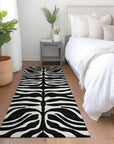LOOMLAN Rugs Solstice Black Washable Indoor-Outdoor Rug