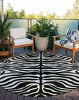 LOOMLAN Rugs Solstice Black Washable Indoor-Outdoor Rug