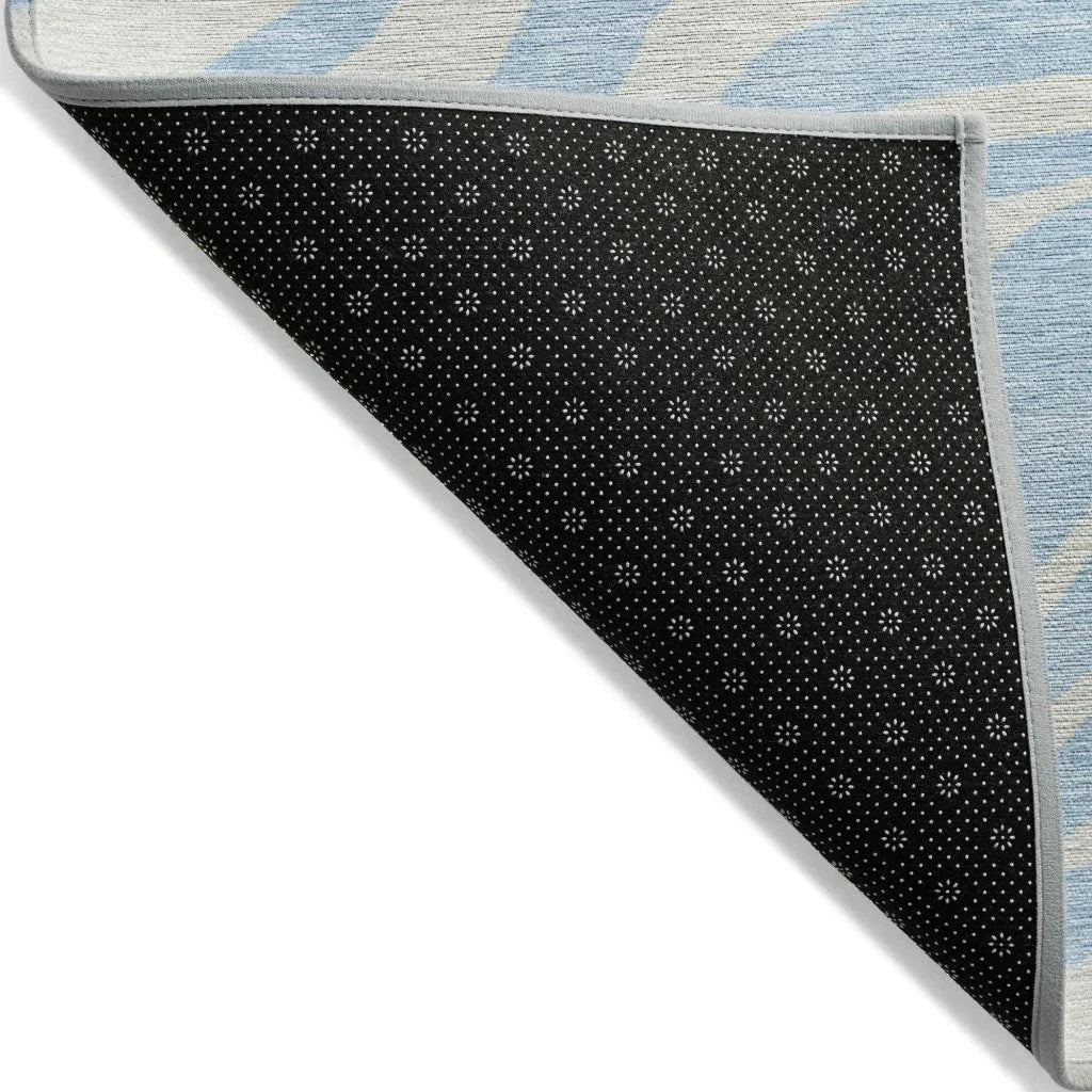 LOOMLAN Rugs Solstice Blue Washable Indoor-Outdoor Rug