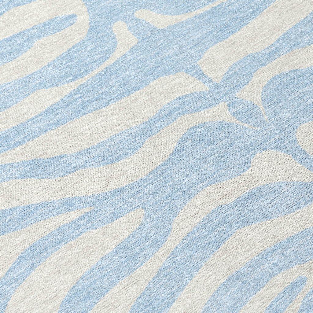 LOOMLAN Rugs Solstice Blue Washable Indoor-Outdoor Rug