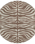 LOOMLAN Rugs Solstice Brown Washable Indoor-Outdoor Rug