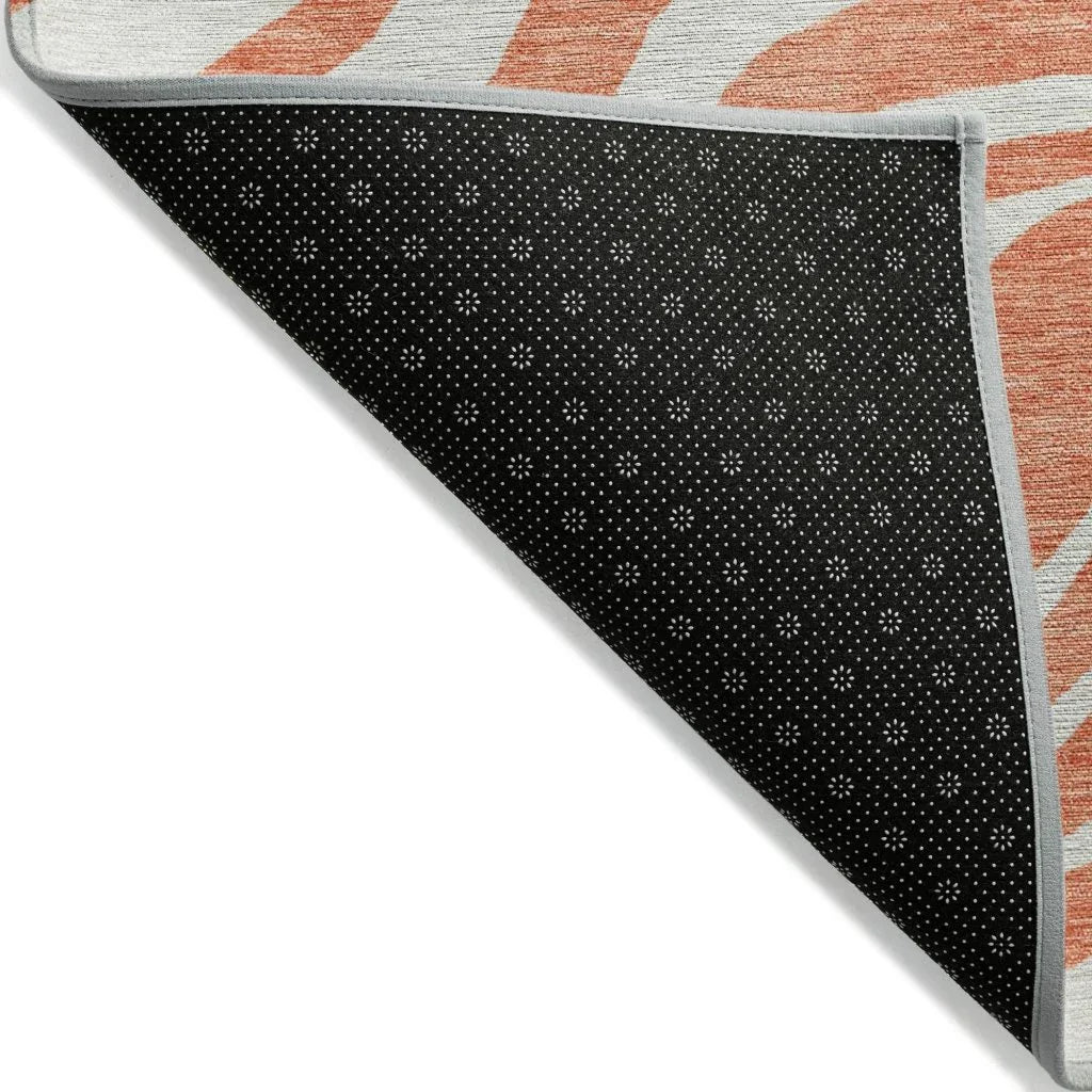 LOOMLAN Rugs Solstice Coral Washable Indoor-Outdoor Rug