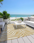 LOOMLAN Rugs Solstice Gold Washable Indoor-Outdoor Rug