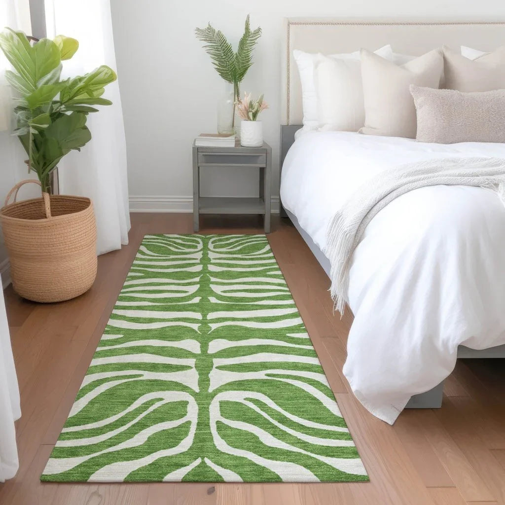 LOOMLAN Rugs Solstice Green Washable Indoor-Outdoor Rug