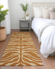 LOOMLAN Rugs Solstice Orange Washable Indoor-Outdoor Rug