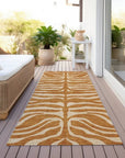 LOOMLAN Rugs Solstice Orange Washable Indoor-Outdoor Rug
