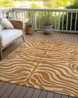 LOOMLAN Rugs Solstice Orange Washable Indoor-Outdoor Rug
