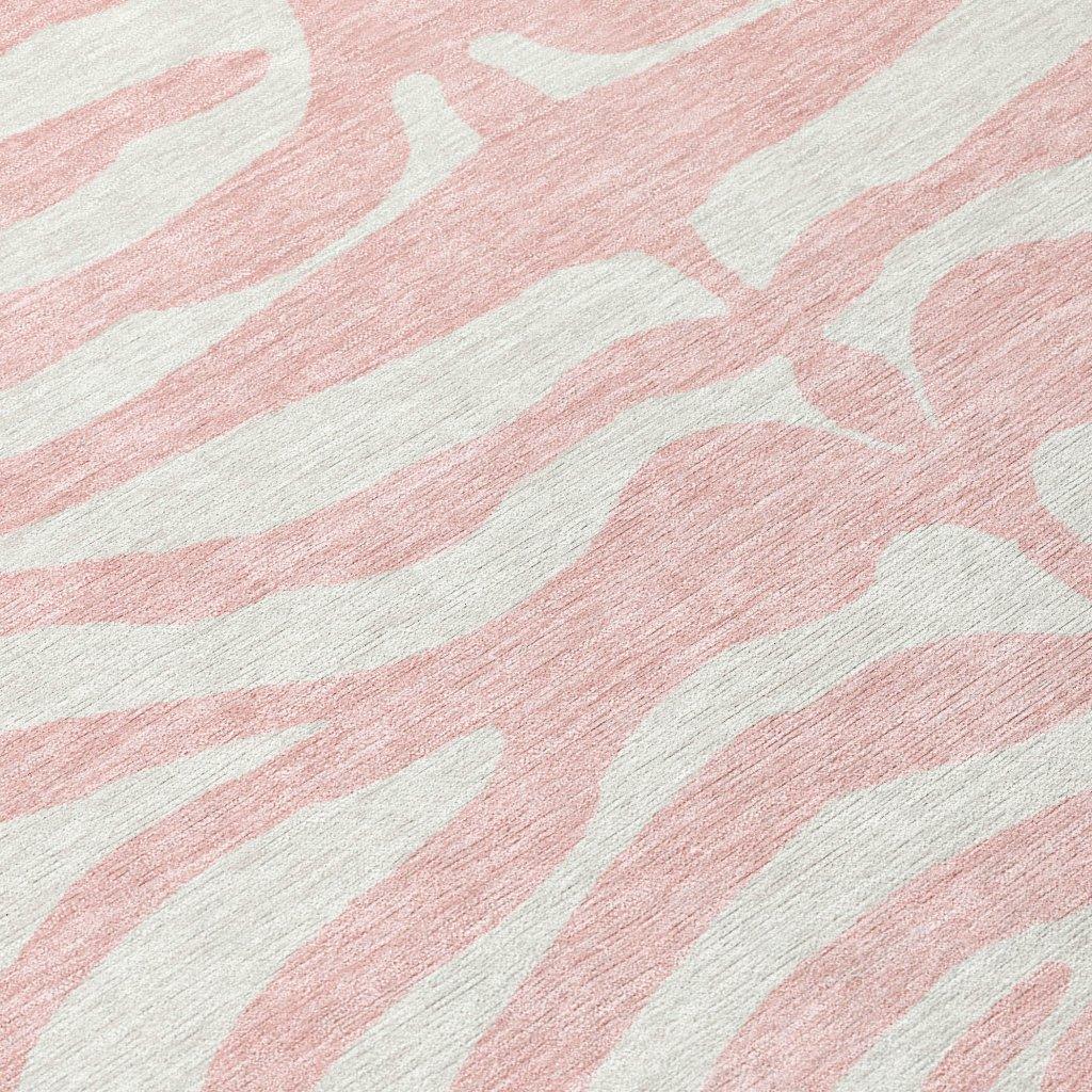 LOOMLAN Rugs Solstice Pink Washable Indoor-Outdoor Rug