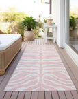 LOOMLAN Rugs Solstice Pink Washable Indoor-Outdoor Rug