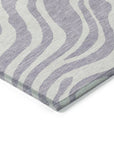 LOOMLAN Rugs Solstice Purple Washable Indoor-Outdoor Rug