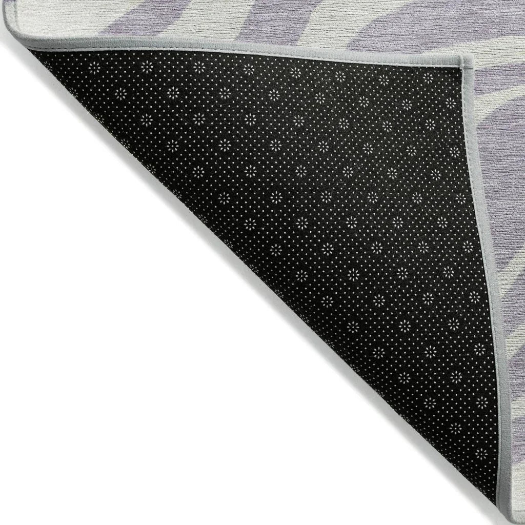 LOOMLAN Rugs Solstice Purple Washable Indoor-Outdoor Rug