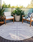 LOOMLAN Rugs Solstice Purple Washable Indoor-Outdoor Rug