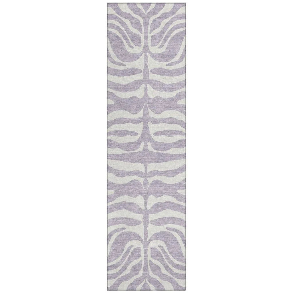 LOOMLAN Rugs Solstice Purple Washable Indoor-Outdoor Rug