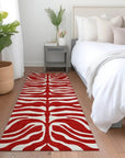 LOOMLAN Rugs Solstice Red Washable Indoor-Outdoor Rug