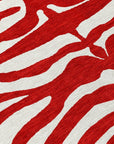 LOOMLAN Rugs Solstice Red Washable Indoor-Outdoor Rug