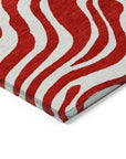 LOOMLAN Rugs Solstice Red Washable Indoor-Outdoor Rug