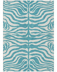Solstice Teal Washable Indoor - Outdoor Rug - LOOMLAN - LOOMLAN Rugs - Outdoor Rugs