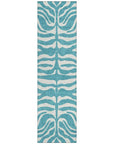 Solstice Teal Washable Indoor - Outdoor Rug - LOOMLAN - LOOMLAN Rugs - Outdoor Rugs