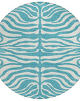 Solstice Teal Washable Indoor - Outdoor Rug - LOOMLAN - LOOMLAN Rugs - Outdoor Rugs