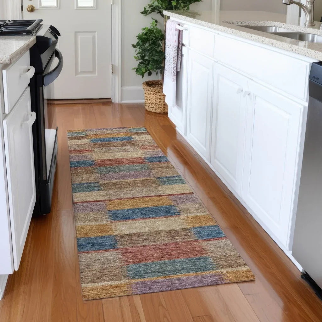 LOOMLAN Rugs Solvia Beige Washable Indoor-Outdoor Rug