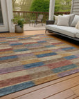 LOOMLAN Rugs Solvia Beige Washable Indoor-Outdoor Rug